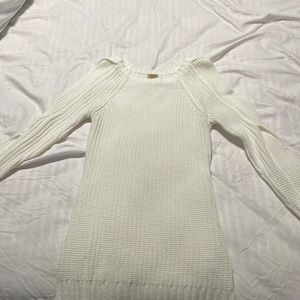 Girls kids sweater dress with open sleeves